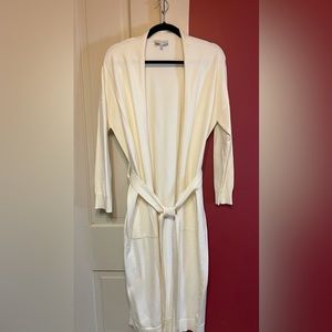 Winter White Maxi Cardigan